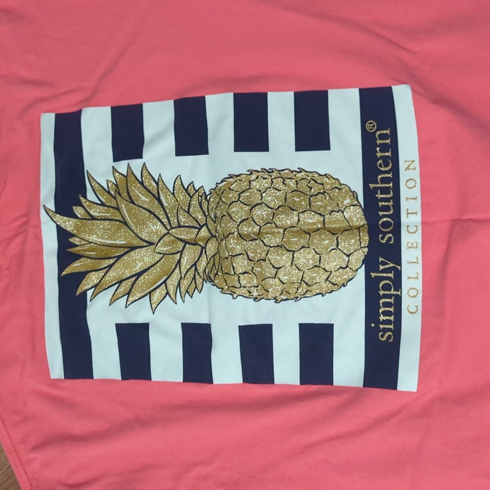 Simply Southern Coral T-Shirt - Picture 3 of 3